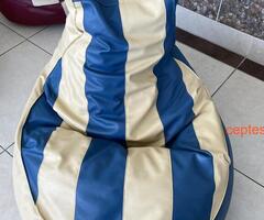 4 adet Deri Armut Puf - 4