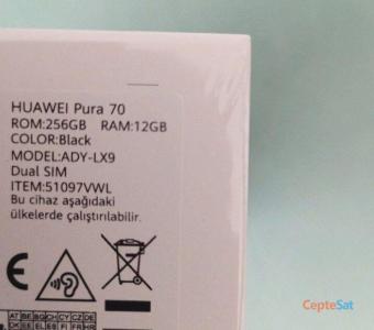Pura 70 Siyah 256gb Hafiza 12gb Ram SİFİR Cep telefonu - 2